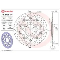 Brembo Oro 78b40895 Flydende Bremseskive