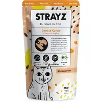 STRAYZ Økonomipakke BIO Pouch 12 x 85 g - Økologisk gås og økologisk græskar