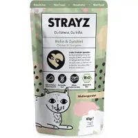 STRAYZ Økonomipakke BIO Pouch 12 x 85 g - Økologisk kylling og økologisk squash
