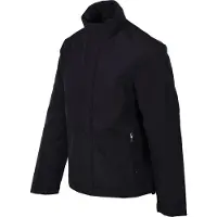 Armani Exchange A|X Armani Exchangetil mænd. XM001579AF16926UB101 Lang frakke med høj krave og skjult lukning Essential marineblå (L), Casual, Polyester