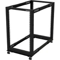 StarTech.com 4POSTRACK18U - 18U Open Cabinet Rack with Wheels