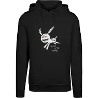 Mister tee Sweatshirt 'Walk In The Dark' rød / sort / hvid
