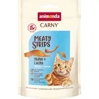 Animonda Carny Adult Meat strips - Økonomipakke: Kylling + laks (10 x 50 g)
