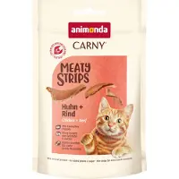 Animonda Carny Adult Meat strips - Økonomipakke: Kylling + laks (10 x 50 g)