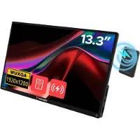Verbatim - Light Series - LCD-skærm - 13.3 - bærbar - touchscreen - 1920 x 1200 WUXGA @ 60 Hz - IPS - 250 cd/m² - 1000:1 - 6 ms - HDMI, USB-C - højtalere - med Wireless Power Supply