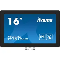 Iiyama ProLite TF1615MC-B1 - LED-skærm - 15.6 - åben ramme - touchscreen - 1920 x 1080 Full HD (1080p) - IPS - 450 cd/m² - 1000:1 - 25 ms - HDMI, VGA, DisplayPort - sort