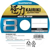 Shimano Fishing Kairiki 8 Flettet Fiskesnøre 3000 M