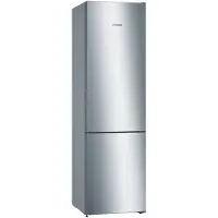 Bosch Serie | 4 KGN39VLEB - Køleskab/fryser - bund-fryser - bredde: 60 cm - dybde: 66 cm - højde: 203 cm - 368 liter - Klasse E - inox-look