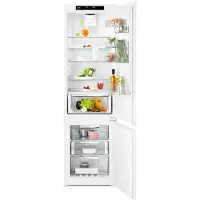 AEG 8000 SCE819E5TS - Køleskab/fryser - bund-fryser - til indbygning - niche - bredde: 56 cm - dybde: 55 cm - højde: 189.4 cm - 269 liter - Klasse E - hvid