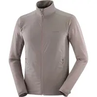Salomon - Fleece - Sntial Lightwarm Hybrid M Iron til Unisex - Størrelse S - Beige