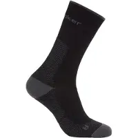 Icebreaker - Vandretøj - M Merino Hike+ Ultralight Crew Black/Obsidian til UnisexNylon - Størrelse 39-41,5 - Sort