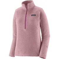 Patagonia - Fleece dame - W's R1 Air Zip Neck Quiet Violet til UnisexUld - Størrelse S - Lilla