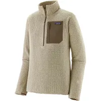Patagonia - Fleece - M's R1 Air Zip Neck Pelican til UnisexUld - Størrelse L - Beige