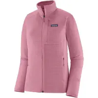 Patagonia - Fleece dame - W's R1 Jkt Light Violet til UnisexUld - Størrelse M - Lilla