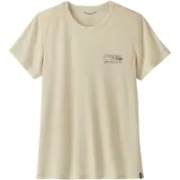 Patagonia - Vandretøj dame - W's Cap Cool Trail Shirt Stratapeaks Dyno White til Unisex - Størrelse L - Beige