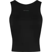 Icebreaker - Vandretøj dame - W Merino 150 Active Cropped Bra-Tank Black til UnisexUld - Størrelse XS - Sort