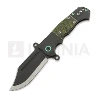 Andre de Villiers Badlands 2 Kalguard foldekniv, Green/Black Fat Carbon