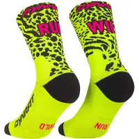 Dynafit - Trail running tøj - Run Wild Crew Socks Ultra Yellow til Unisex - Størrelse 35-38 - Gul