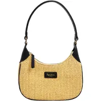 Pepe Jeans Pepe Jeanstil kvinder. PL0300176 Trish taske beige, sort (OSFA), Casual, Polyuretan