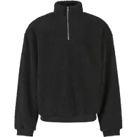 Urban Classics Oversized Teddy Halv Lynlås Sweater