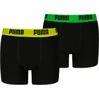 Puma Everyday Basic Boxers Youth (2-pack), Clothing, Black/Various Logo Colors, 14