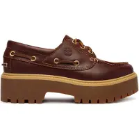 Timberland Timberlandtil kvinder. TB0A2QDMD571 Stone Street brune bådsko i læder (38 W), 3-5 cm, Blonder, Casual