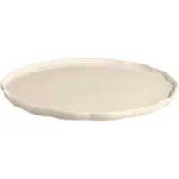 Emile Henry Madeleine serveringsfad Cream, rund