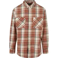Urban Classics Long Oversized Checked Leaves Skjorte Med Lange ærmer
