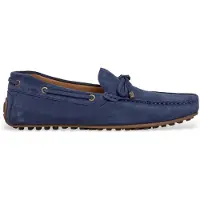 Hackett London Hackett Londontil mænd. HMS200079 Læder Loafers Driver Snørebånd navy (43), Fast, Ingen, Casual, Party, Klassisk, Blå