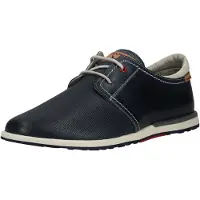 Pikolinos Pikolinostil mænd. M8W-6429 Saler lædersko navy (45), Blå, Fast, 1-3 cm, Blonder, Casual, Klassisk