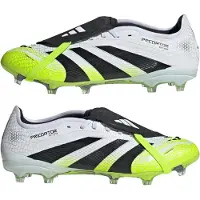 Adidas Predator Pro Fold-over Tongue FG Radiant Blaze - Hvid/Sort/Grøn - Græs (FG), størrelse 44