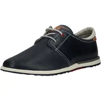 Pikolinos Pikolinostil mænd. M8W-6429 Saler lædersko navy (43), Blå, Fast, 1-3 cm, Blonder, Casual, Klassisk