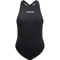 Calvin Klein Swimwear Badedragt 'INTENSE POWER' sort / hvid