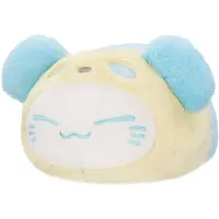 Furyu Nemuneko Pastel Panda Stor Blå Kat Plysdyr 33 Cm