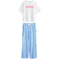 Next Pyjamas blå / pink / hvid