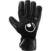 Uhlsport Målmandshandske Fangmaschine CyberTec Supersoft HN Night Edition - Sort/Hvid, størrelse 9½