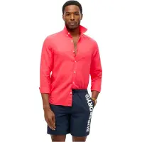 Superdry Superdrytil mænd. M3010248A 43,2 cm svømmedragt med sporty grafik (S), Badetøj, Polyester, Blå
