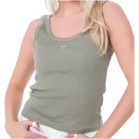 GUESS Triangle Bling Rib ærmeløs T-shirt