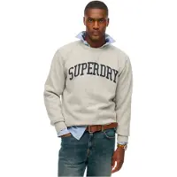 Superdry Superdrytil mænd. M2014090A Athletic Essential sweatshirt grå (XXL), Casual, Bomuld