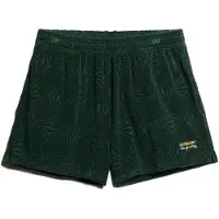 Superdry Superdrytil kvinder. W7110459A Country Club krøllede strikshorts grøn (38), Casual, Bomuld
