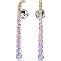 Swarovski Øreringe gul / lavendel / lyserød / sølv