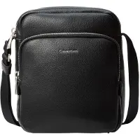 Calvin Klein Skuldertaske 'RAISED POCKET REPORTER TRACOLLINA' sort