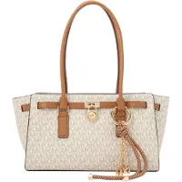 Michael Kors Skuldertaske cognac / pastelgul