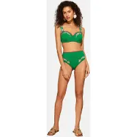 Love & roses Bikinitrusse grøn / pink