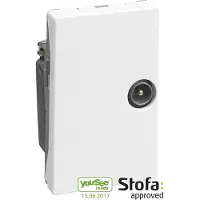 LAURITZ KNUDSEN FUGA antenneudtag for TV (TD101E) Hvid