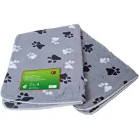 Boon Vetbed Grey med poteprint til hunde