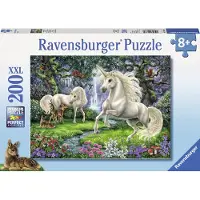 Ravensburger Puslespil - 200 Brikker - Mystical Unicorns - - OneSize - Puslespil