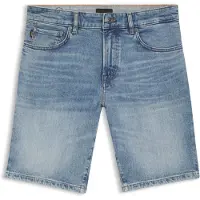 BOSS BOSStil mænd. 50559892 Shorts Maine blå (36), Casual, Bomuld, Denim