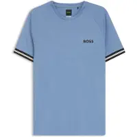 BOSS Active slim fit T-shirt med tennisboldprægning