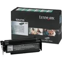 Lexmark Tonerkassette sort 12.000 sider, høj kapacitet, return 12A4715 Modsvarer: N/A